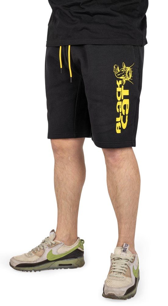 E-shop Black Cat Kraťasy Black Jogger Shorts,Black Cat Kraťasy Black Jogger Shorts