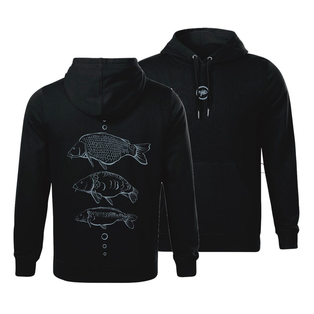 Giants Fishing Mikina pánská černá Tři kapři - vel. 3XL