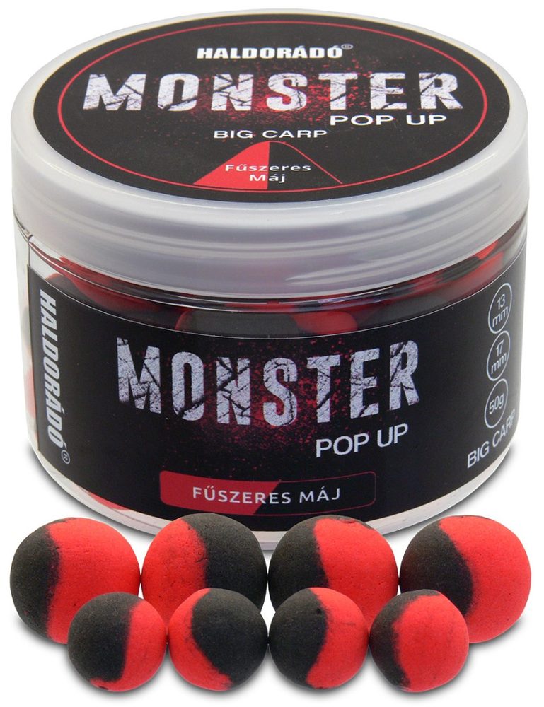 Haldorádó Pop-Up Boilies Method Monster Big Carp 13+17mm 50g - Pikantní játra