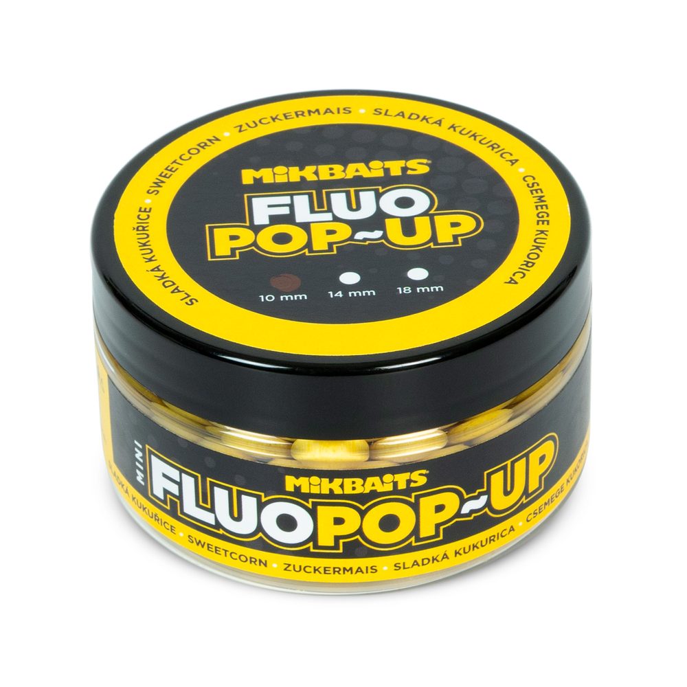 E-shop Mikbaits Mini Plovoucí fluo boilie 10mm 100ml - Sladká Kukuřice,Mikbaits Mini Plovoucí fluo boilie 10mm 100ml - Sladká Kukuřice