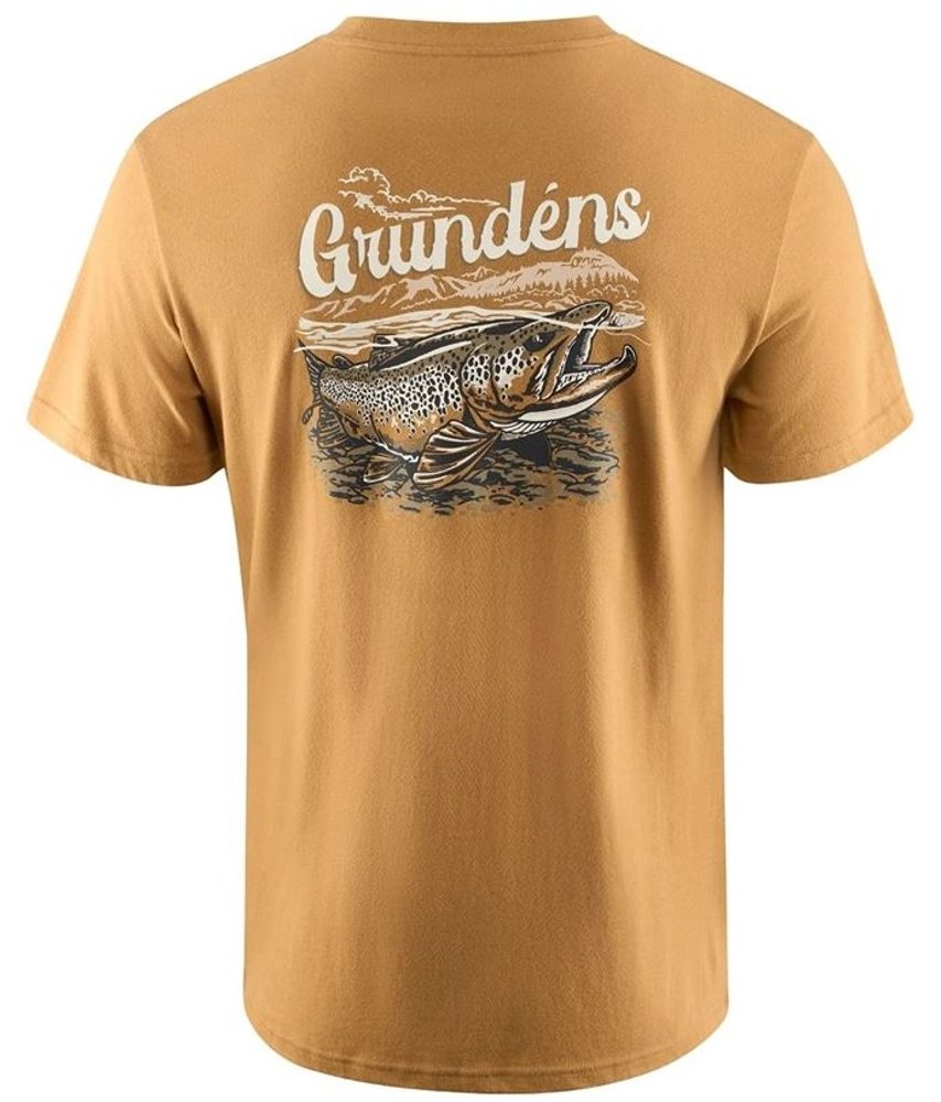 Grundéns Triko Leroy Brown SS T-Shirt Whiskey - M
