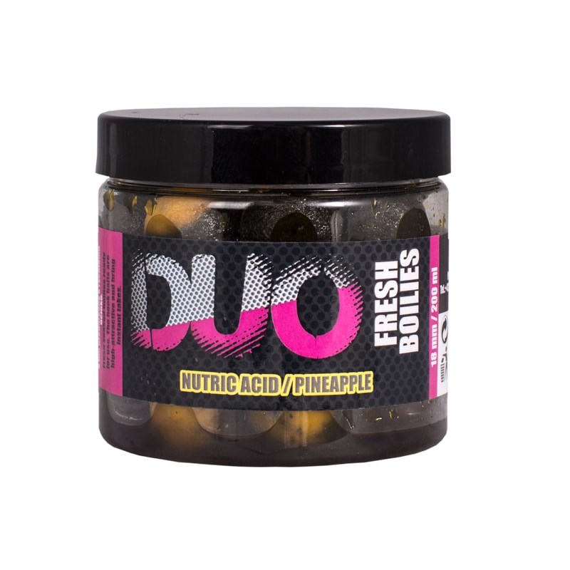 LK Baits Fresh Boilies DUO X-Tra 18mm 200ml - Nutric Acid/Pineapple