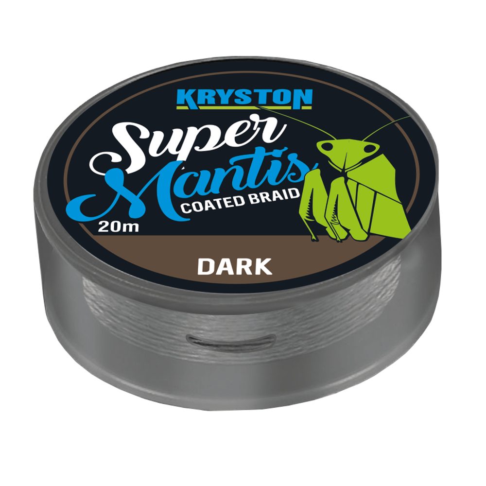 E-shop Kryston Potahovaná šňůrka Super Mantis Dark 35lb 20m,Kryston Potahovaná šňůrka Super Mantis Dark 35lb 20m
