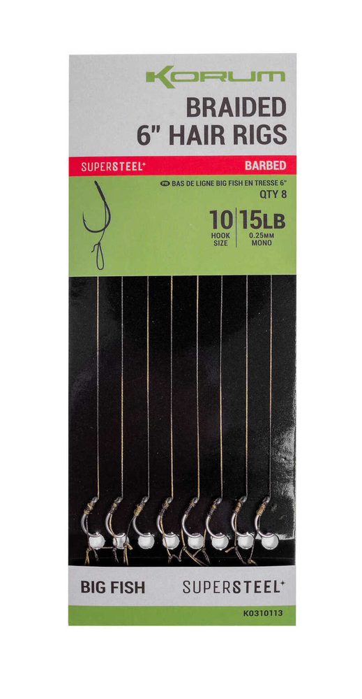 E-shop Korum Hotové návazce Big Fish Braided Hair Rigs 6" 8ks,Korum Hotové návazce Big Fish Braided Hair Rigs 6" 8ks