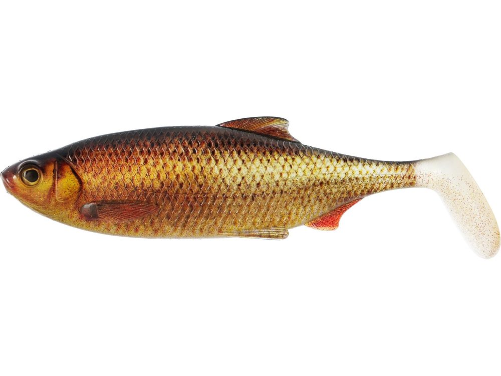 Westin Gumová nástraha Ricky the Roach Shadtail Clear Rudd - 18mm  85g,Westin Gumová nástraha Ricky the Roach Shadtail Clear Rudd - 18mm  85g