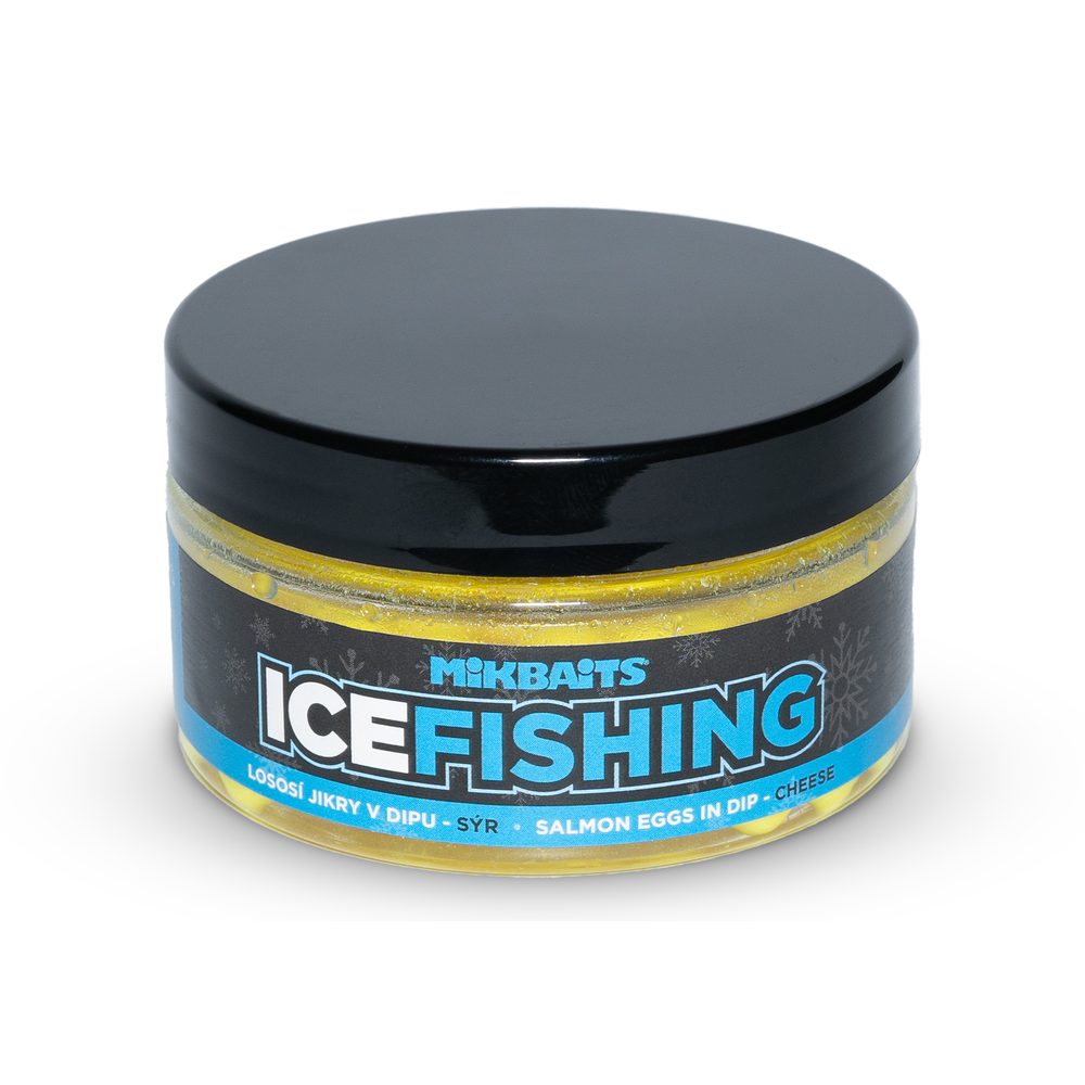 E-shop Mikbaits Lososí jikry v dipu Ice Fishing Range 100ml - Sýr,Mikbaits Lososí jikry v dipu Ice Fishing Range 100ml - Sýr