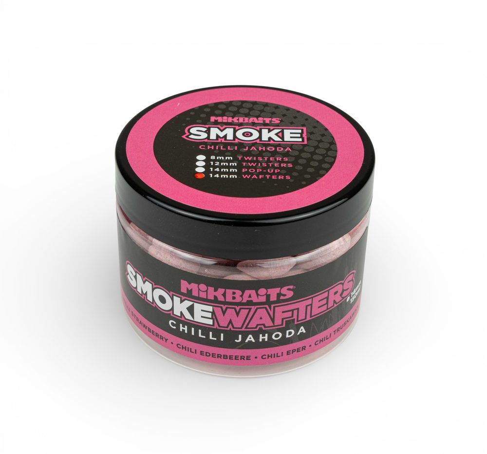 Mikbaits Boilies Smoke Wafters 14mm 150ml - Chilli Jahoda