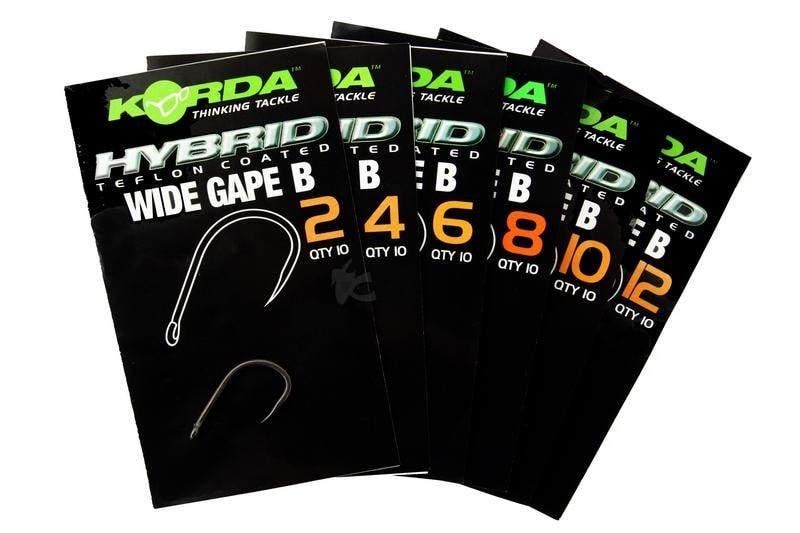 Korda Háčky Wide Gape Barbless (bez protihrotu) 10ks - vel. 6