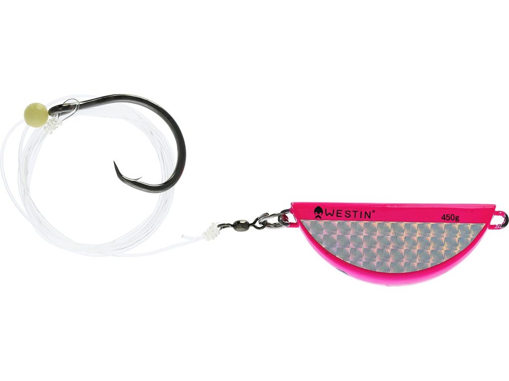 Fotografie Westin návazec Halibut Anti Twist Rig Circle Hook Pink Flash - 450g