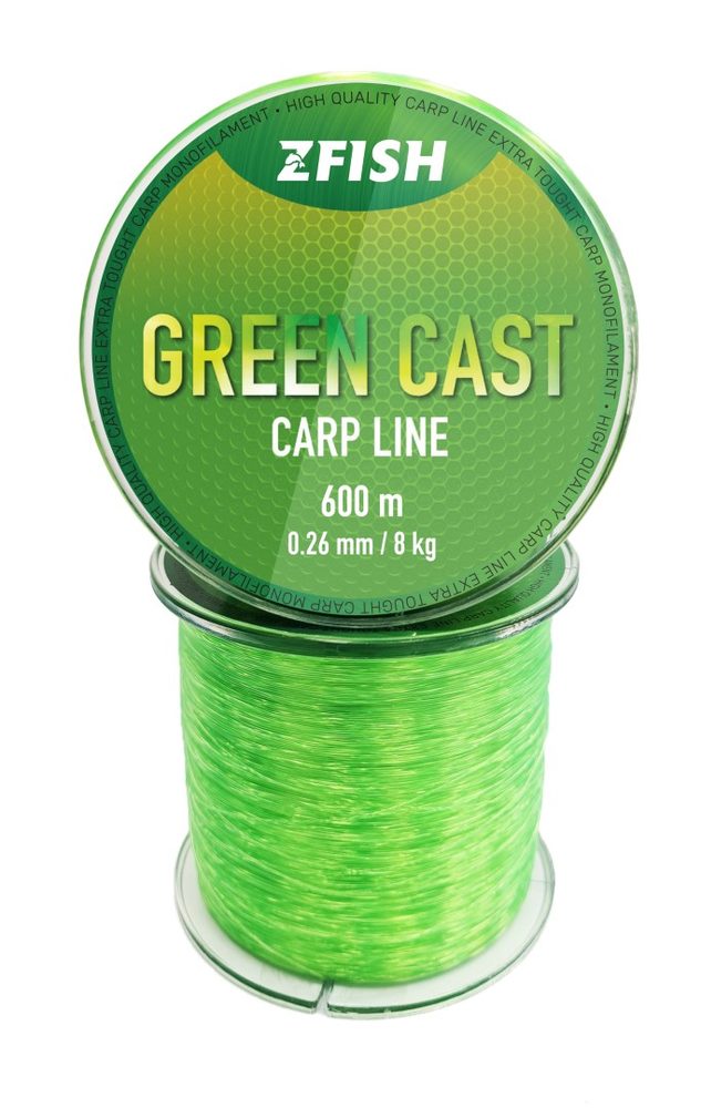 E-shop Zfish Vlasec Green Cast Carp Line 600m - 0,26mm,Zfish Vlasec Green Cast Carp Line 600m - 0,26mm