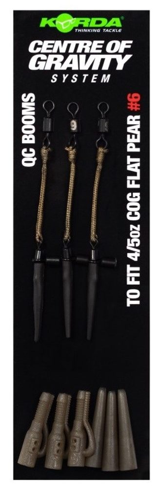 E-shop Korda Montáž Centre Of Gravity Boom QC Flat Pear 3 ks - 4/5oz,Korda Montáž Centre Of Gravity Boom QC Flat Pear 3 ks - 4/5oz