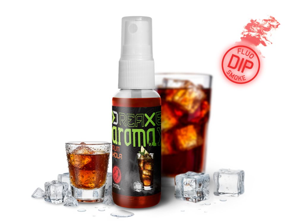 E-shop Delphin Dipovací sprej AromaX 30ml - Rum - Kola/červená,Delphin Dipovací sprej AromaX 30ml - Rum - Kola/červená