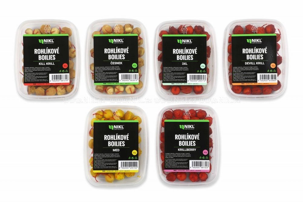 E-shop Nikl Rohlíkové boilies 40g - Česnek,Nikl Rohlíkové boilies 40g - Česnek