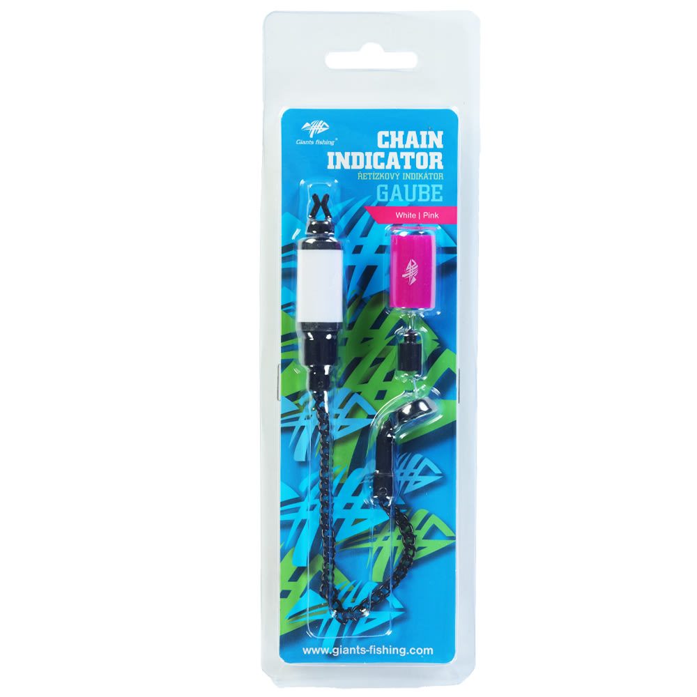 E-shop Giants Fishing Řetízkový indikátor Chain Indicator Gaube - White/Pink,Giants Fishing Řetízkový indikátor Chain Indicator Gaube - White/Pink