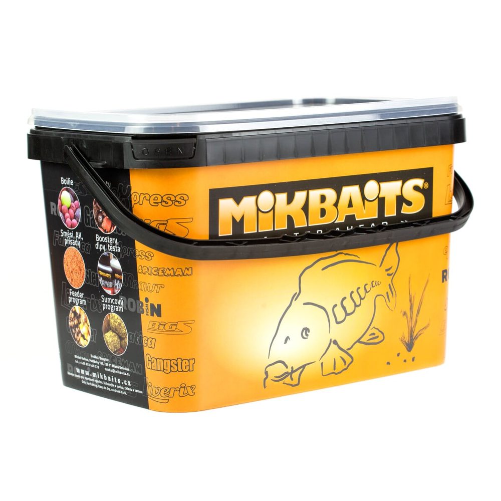 Fotografie Mikbaits Trvanlivé boilie Robin Fish 2,5kg - Zrající banán 20mm