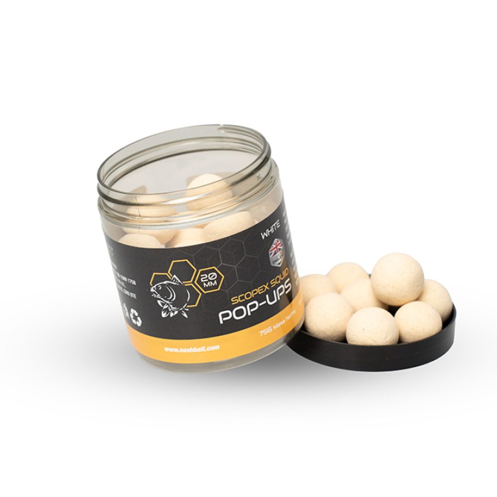 E-shop Nash Plovoucí Boilie Scopex Squid Pop Ups 75g,Nash Plovoucí Boilie Scopex Squid Pop Ups 75g