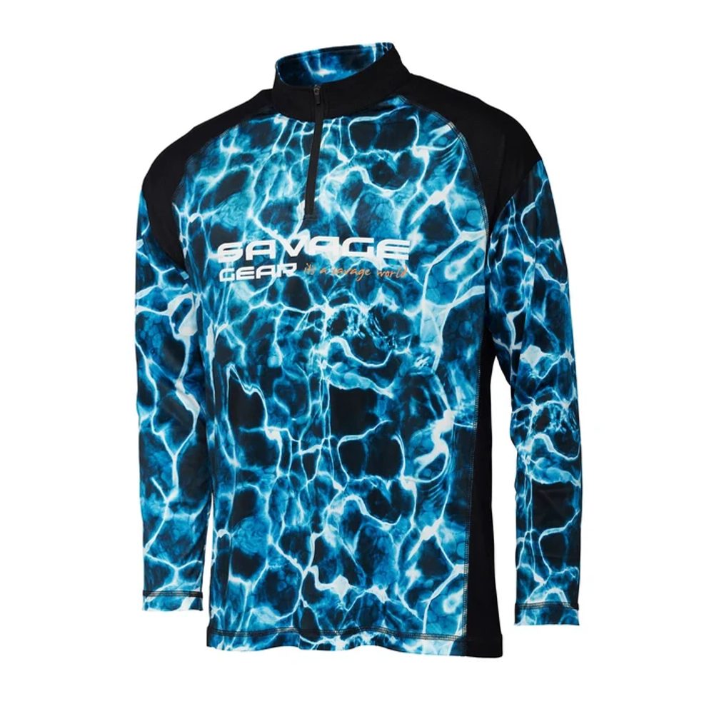 Savage Gear Triko Marine UV Long Sleeve T-Shirt - XXL