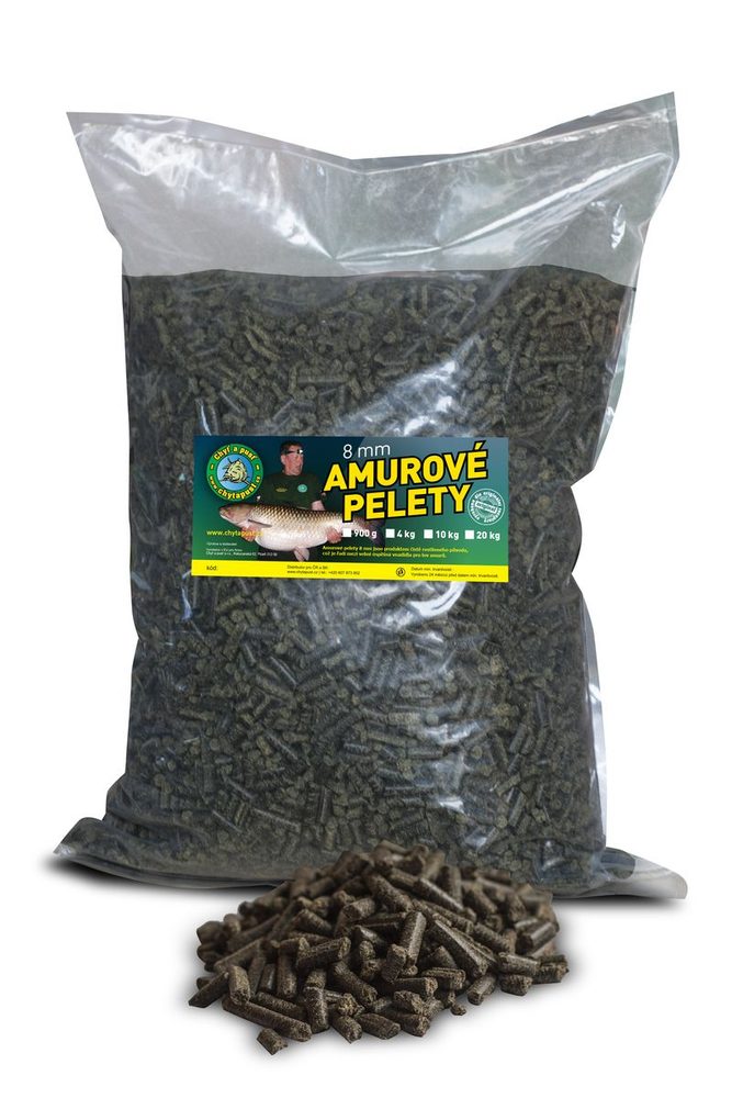 Chyť a pusť Amurové pelety 8mm 10kg