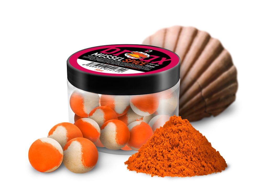 E-shop Delphin Plovoucí Nástraha BreaX POP 16mm 50g - Mušle-Koření / Oranžová-Bílá,Delphin Plovoucí Nástraha BreaX POP 16mm 50g - Mušle-Koření / Oranžová-Bíl