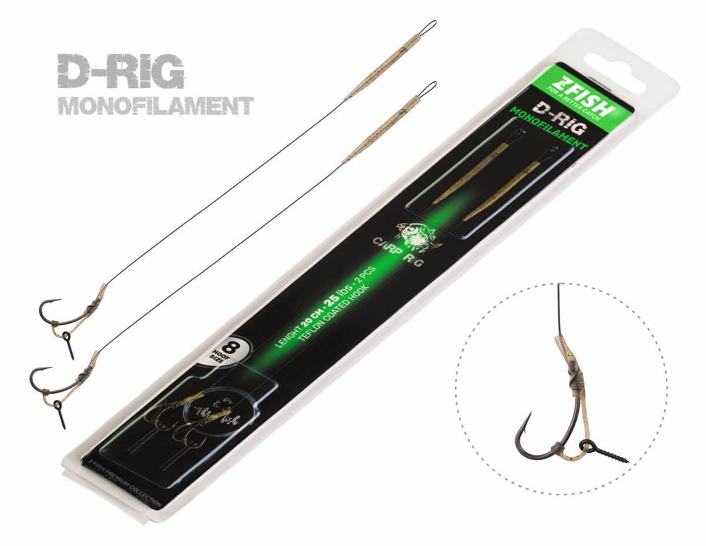 Zfish Návazec Monofilament D-Rig - vel.6,Zfish Návazec Monofilament D-Rig - vel.6