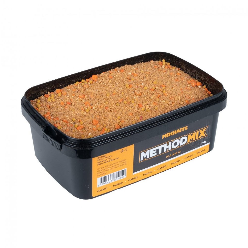E-shop Mikbaits Method mix 700g - Mango,Mikbaits Method mix 700g - Mango
