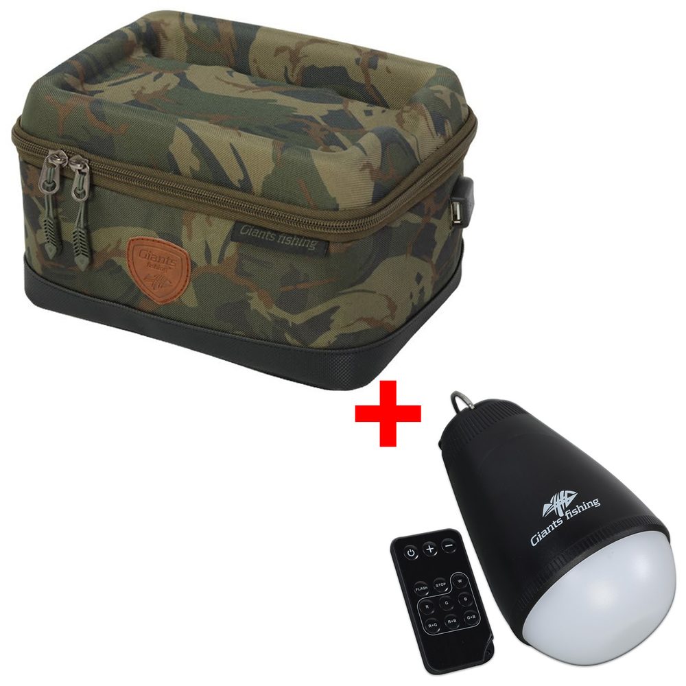 Giants fishing Akční set - Pouzdro na elektroniku Medium + Světlo Camping Lamp LED Multicolour,Giants fishing Akční set - Pouzdro na elektroniku Mediu