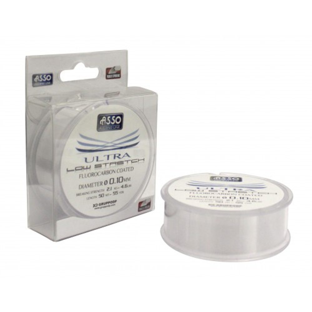 E-shop Asso Vlasec Ultra Low Stretch 50m - 0,10 mm,Asso Vlasec Ultra Low Stretch 50m - 0,10 mm