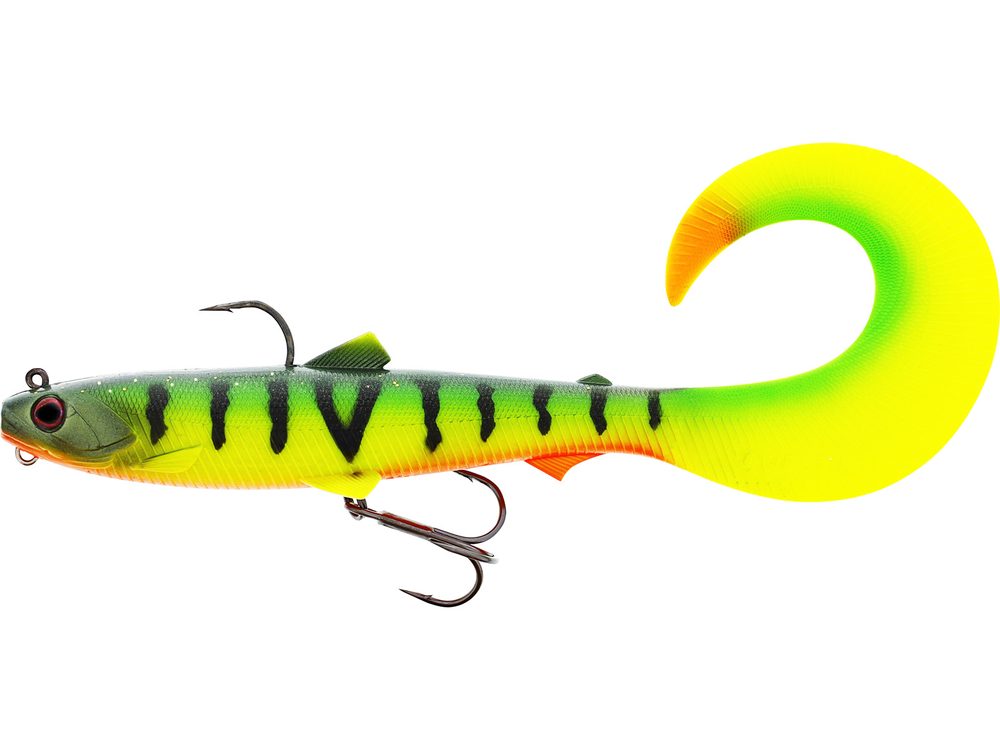 E-shop Westin Gumová nástraha Bullteez Curltail R2F Sinking Tiger Perch - 16cm 35g,Westin Gumová nástraha Bullteez Curltail R2F Sinking Tiger Perch - 16cm