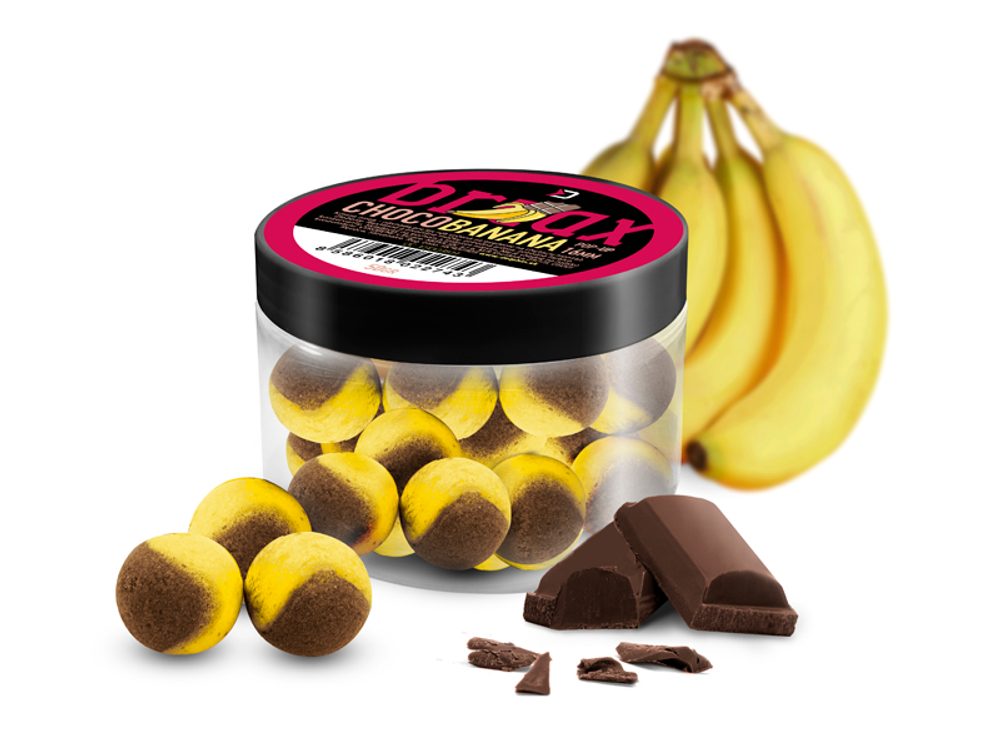 E-shop Delphin Plovoucí Nástraha BreaX POP 16mm 50g - Čokoláda-Banán / Hnědá-Žlutá,Delphin Plovoucí Nástraha BreaX POP 16mm 50g - Čokoláda-Banán / Hnědá-Žlut