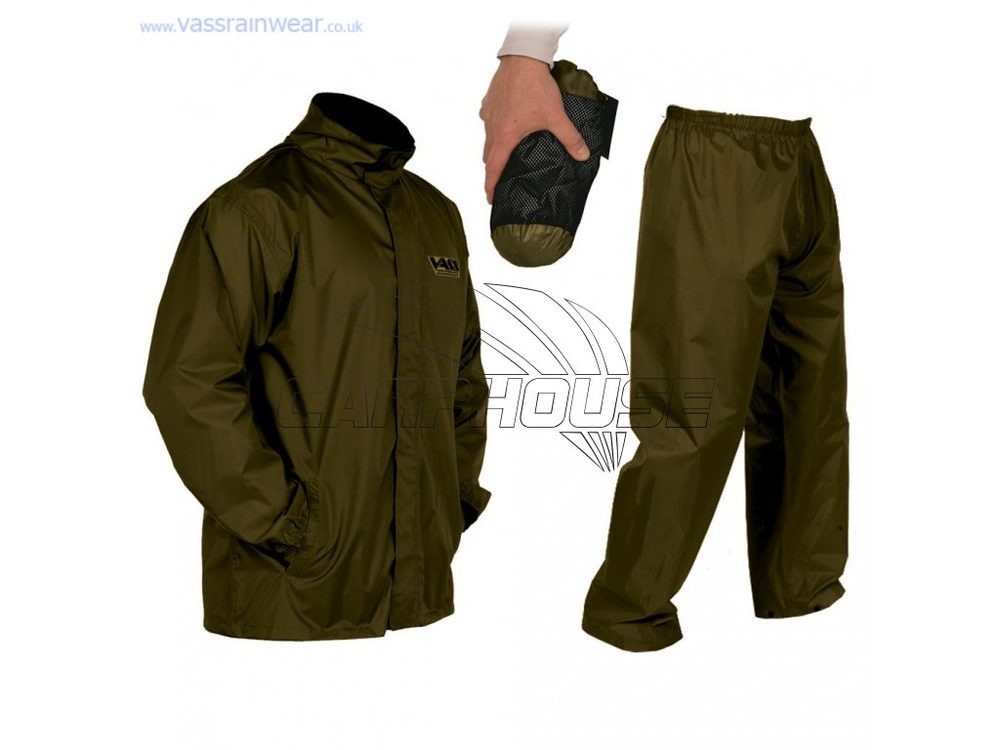 E-shop VASS Nepromokavý rybářský komplet Vass-Tex W/P Breathable Jacket & Trouser Khaki - L,VASS Nepromokavý rybářský komplet Vass-Tex W/P Breathable Jacket