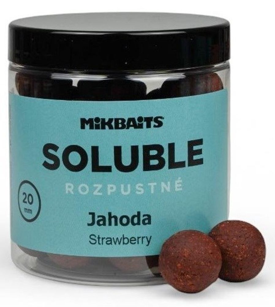 E-shop Mikbaits Rozpustné boilies Soluble Jahoda 250ml,Mikbaits Rozpustné boilies Soluble Jahoda 250ml