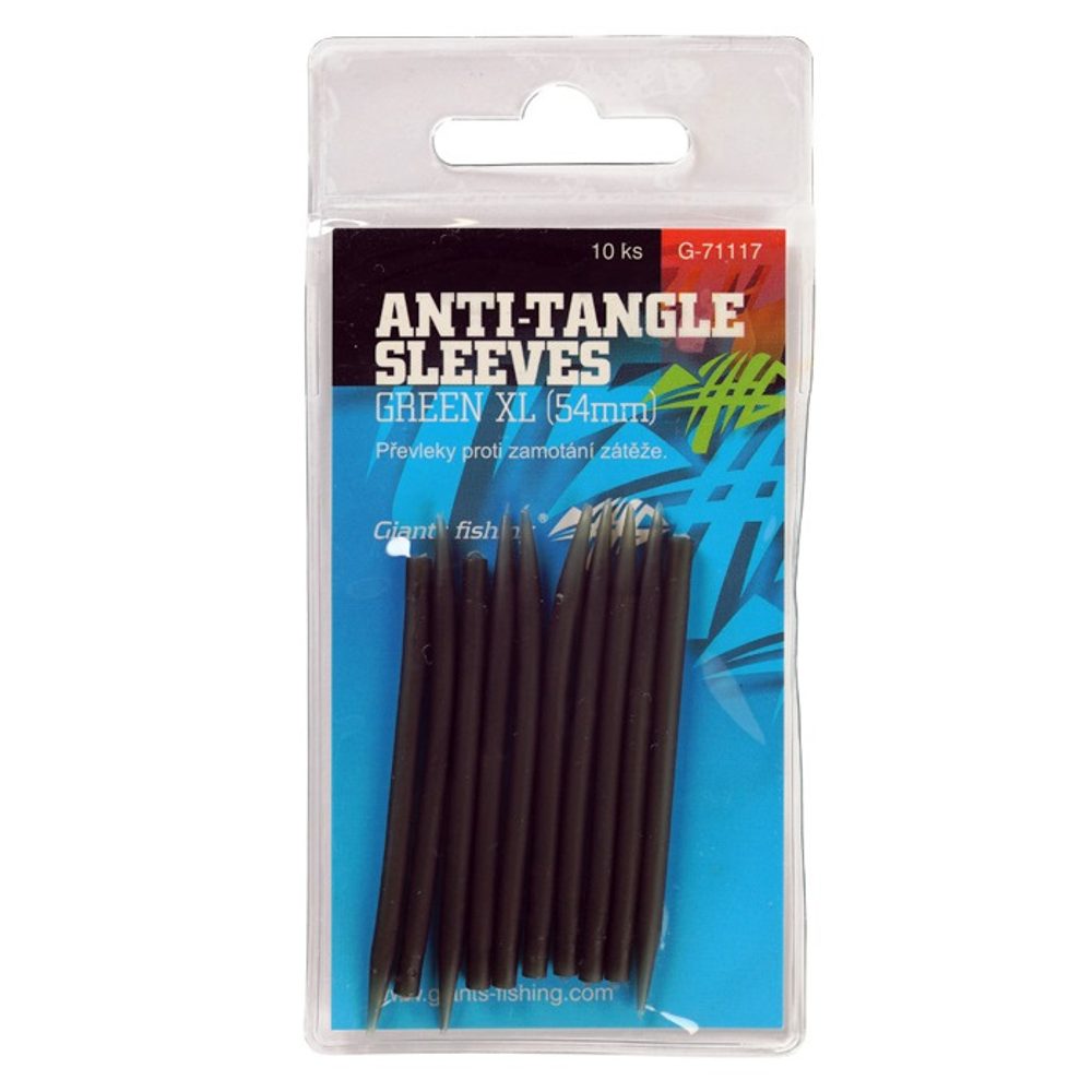 E-shop Giants Fishing Převleky proti zamotání Anti-Tangle Sleeves Green XL 54mm 10ks,Giants Fishing Převleky proti zamotání Anti-Tangle Sleeves Green XL 54mm