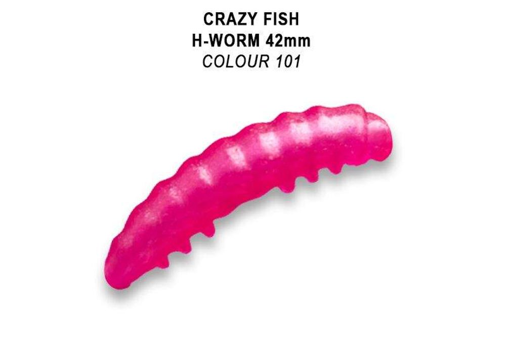 E-shop Crazy Fish Umělá Nástraha MF H worm 42mm Barva 101 Sýr Floating