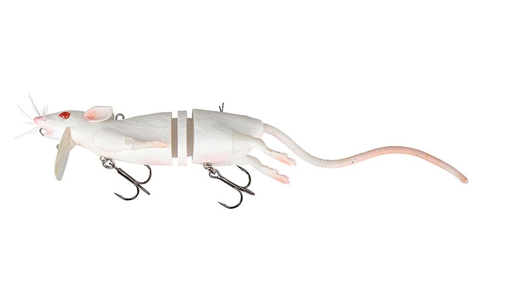 Savage Gear Nástraha 3D Potkan - White