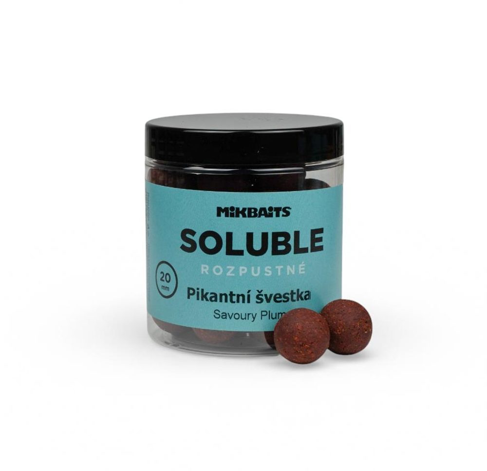 E-shop Mikbaits Rozpustné boilies Soluble Pikantní švestka 250ml - 20mm,Mikbaits Rozpustné boilies Soluble Pikantní švestka 250ml - 20mm