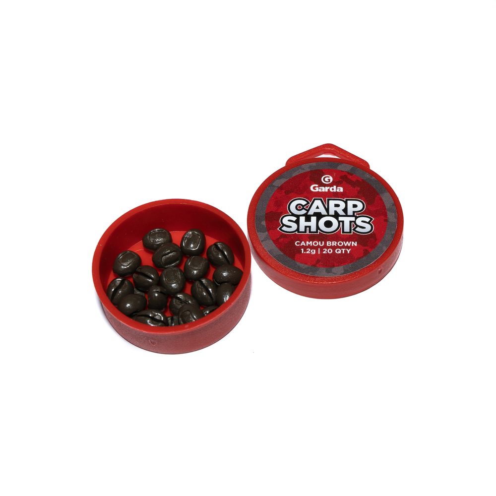 E-shop Garda Bročky Carp Shots Camou Brown - 1,2g 20ks,Garda Bročky Carp Shots Camou Brown - 1,2g 20ks