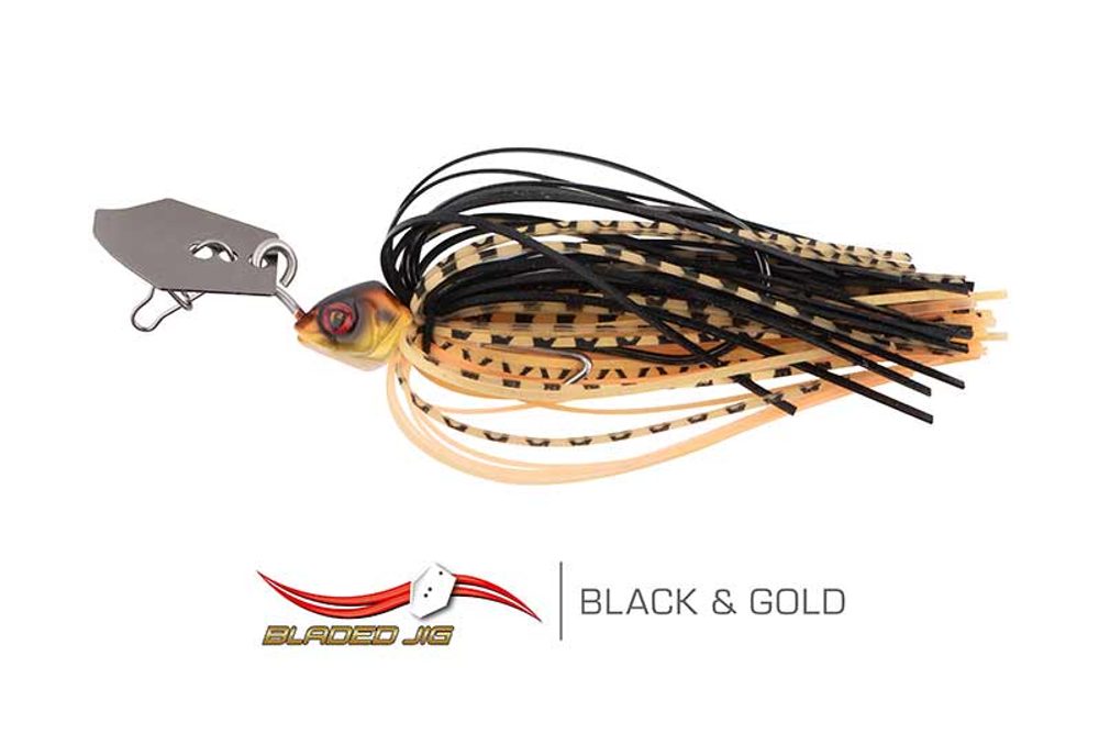 Fotografie Fox Rage Nástraha Bladed Jig Black & Gold - 12g