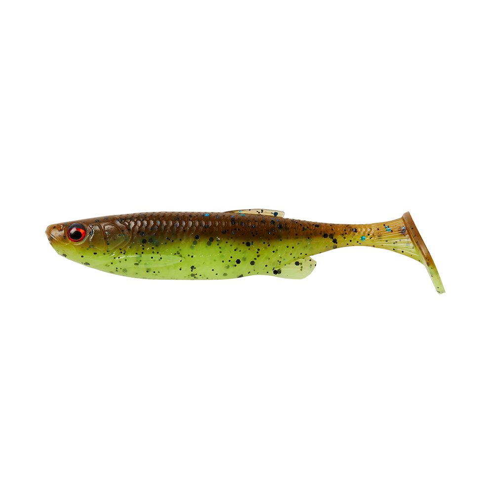 E-shop Savage Gear Gumová nástraha Fat Minnow T-Tail Bulk Chartreuse Pumpkin - 7,5cm 5g,Savage Gear Gumová nástraha Fat Minnow T-Tail Bulk Chartreuse Pumpkin