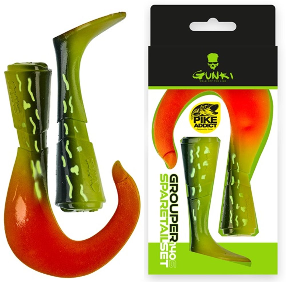 E-shop Gunki Náhradní ocásky Grouper 14cm S - Burning Pike,Gunki Náhradní ocásky Grouper 14cm S - Burning Pike