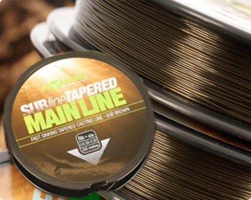 Korda Ujímaný vlasec Subline Tapered Mainline 0,30-0,50mm brown 300m
