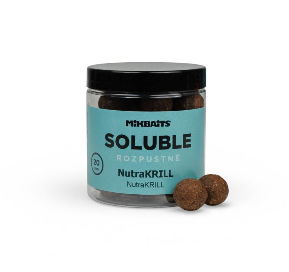 E-shop Mikbaits Rozpustné boilies Soluble NutraKRILL 250ml - 20mm,Mikbaits Rozpustné boilies Soluble NutraKRILL 250ml - 20mm