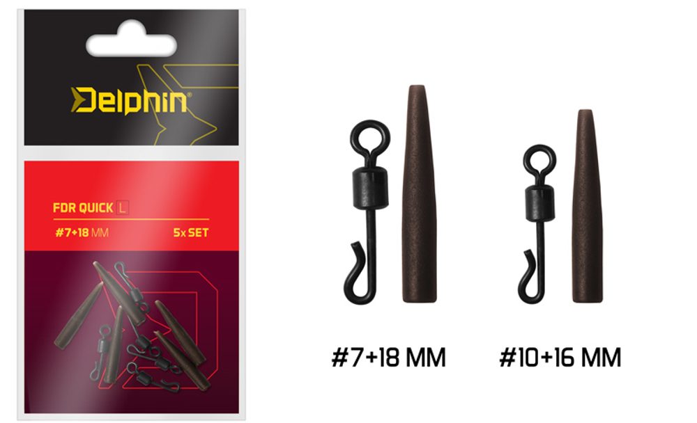 E-shop Delphin Rychlovýměnný obratlík s převlekem FDR Quick Set 5ks,Delphin Rychlovýměnný obratlík s převlekem FDR Quick Set 5ks