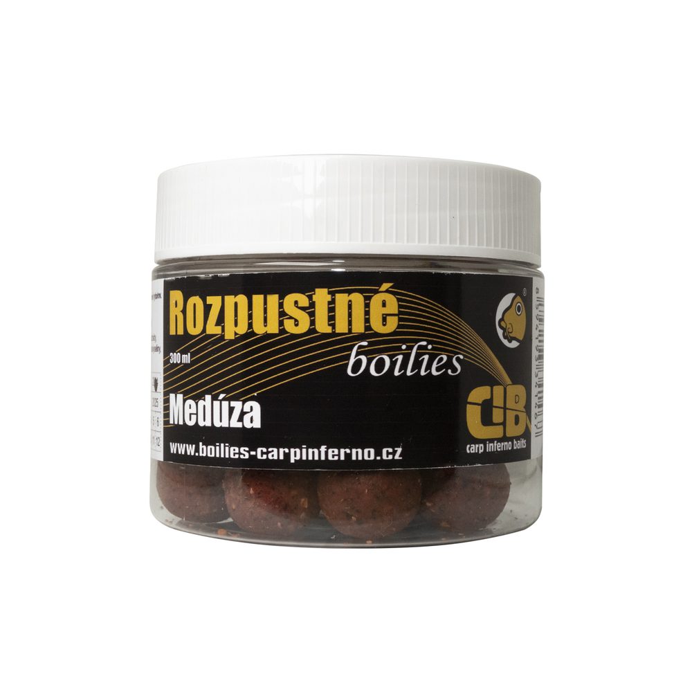 Fotografie Carp Inferno Rozpustné Boilies Hot Line Medúza - 20mm 300ml