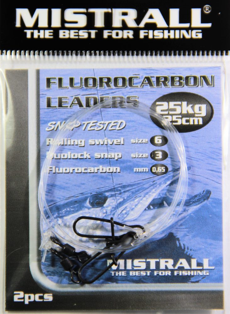E-shop Mistrall Fluorocarbonový návazec 2ks - 25cm 25kg,Mistrall Fluorocarbonový návazec 2ks - 25cm 25kg