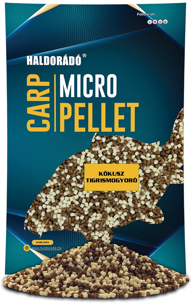 Haldorádó Pelety Carp Micro Pellet 2,5mm 600g - Kokos/Tygří ořech