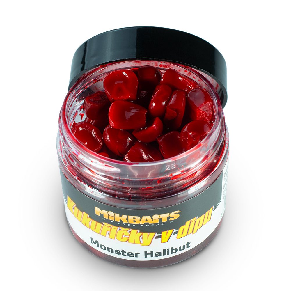 Mikbaits Kukuřičky v dipu 50ml - Monster Halibut,Mikbaits Kukuřičky v dipu 50ml - Monster Halibut