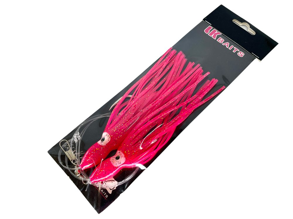 LK Baits Návazec Chobotnice UV Pink - 8/0 16cm
