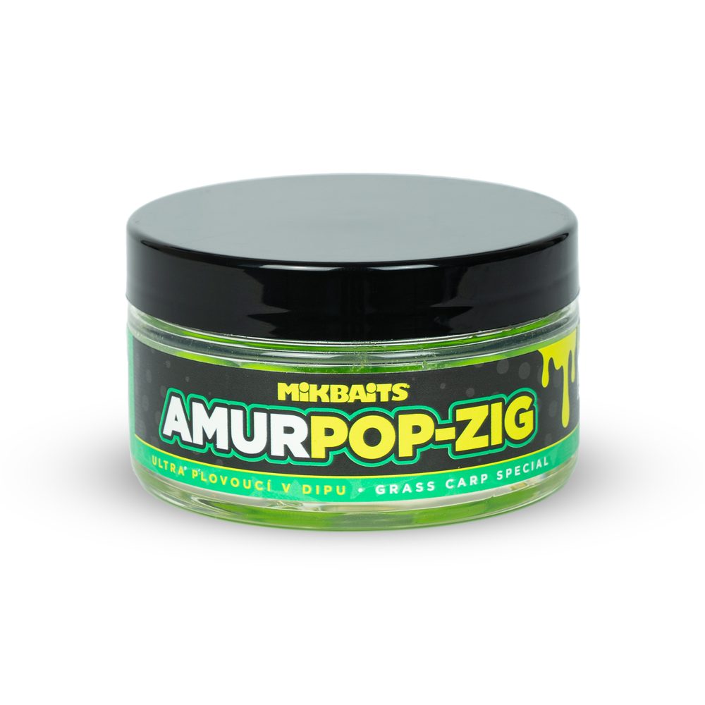E-shop Mikbaits Zig Ultra plovoucí boilies v dipu Amur range 15mm,Mikbaits Zig Ultra plovoucí boilies v dipu Amur range 15mm