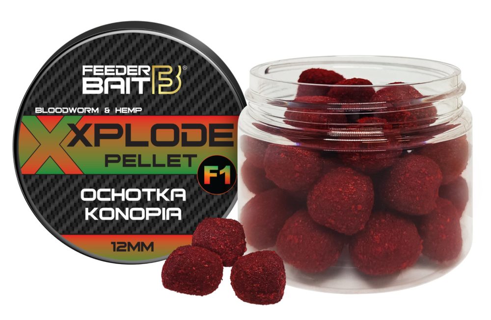 E-shop FeederBait Xplode Pop-Up Pellet 12mm 90ml - F1- Patentka/Konopí,FeederBait Xplode Pop-Up Pellet 12mm 90ml - F1- Patentka/Konopí
