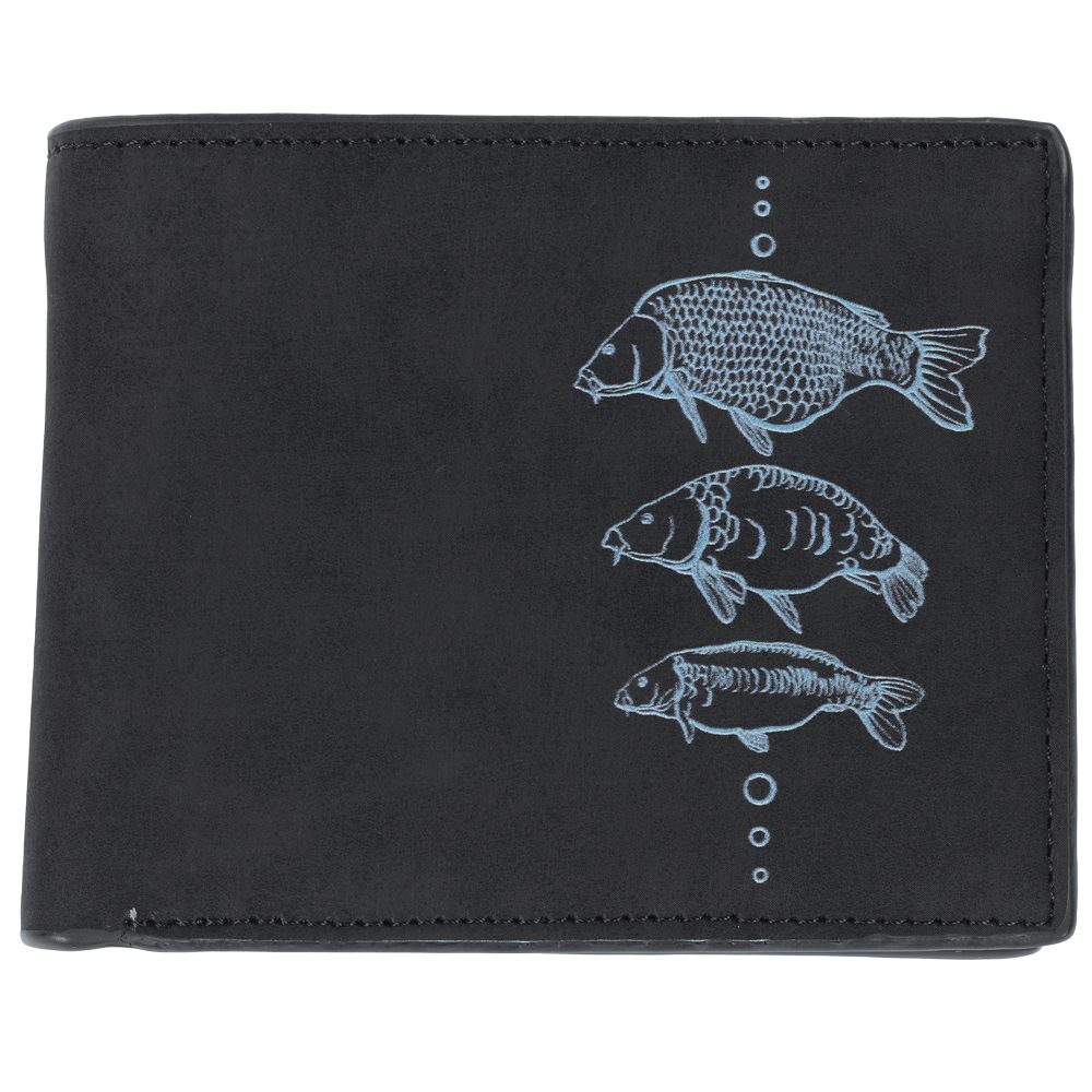E-shop Giants fishing Peněženka tři kapři Black Wallet Three Carps černá,Giants fishing Peněženka tři kapři Black Wallet Three Carps černá